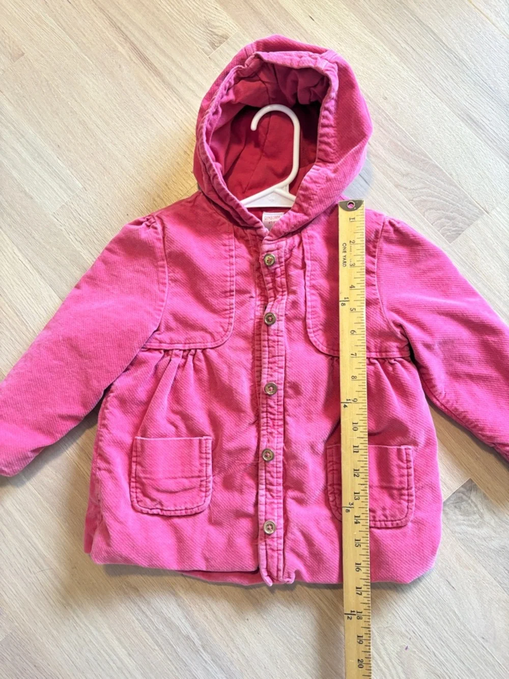 Gymboree Pink Hooded and Lined Corduroy Kids Jacket -306sku